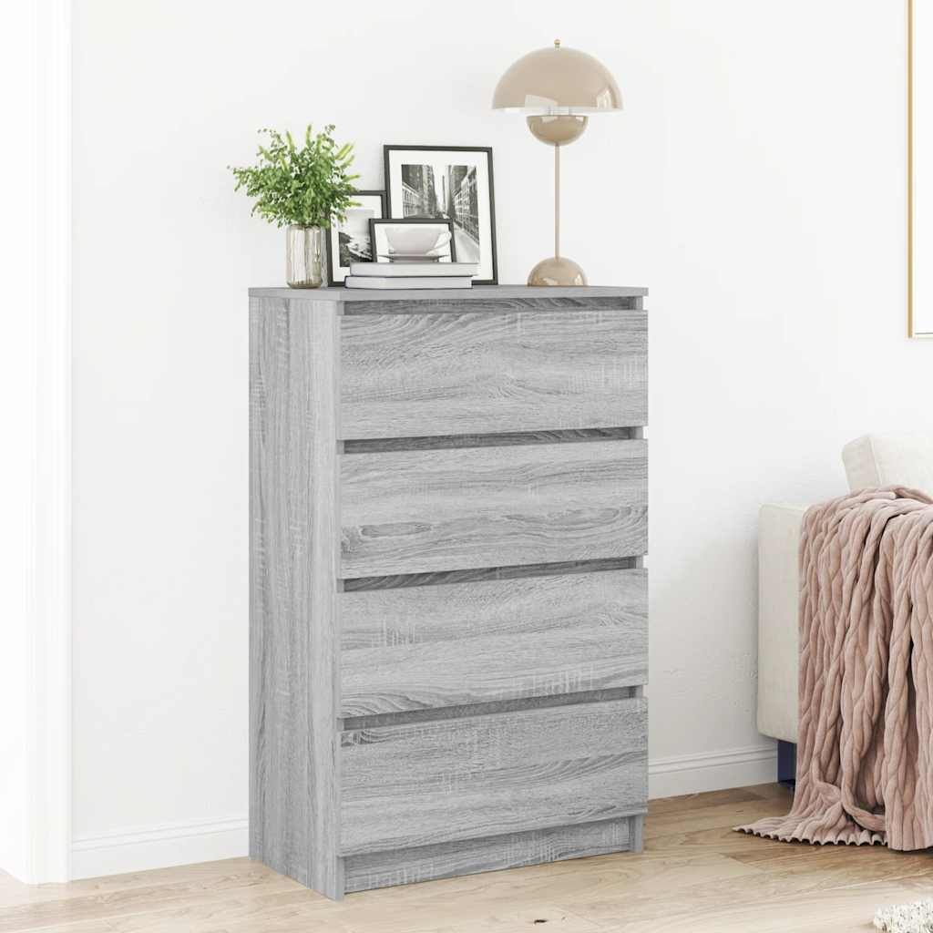 Sideboard Grau Sonoma 60x35x98,5 cm Holzwerkstoff