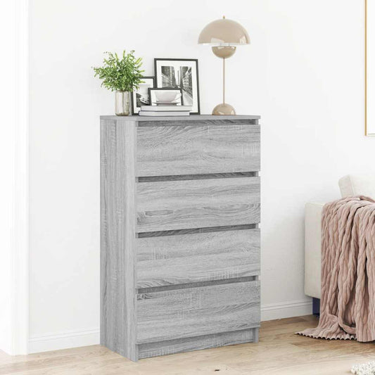Sideboard Grau Sonoma 60x35x98,5 cm Holzwerkstoff