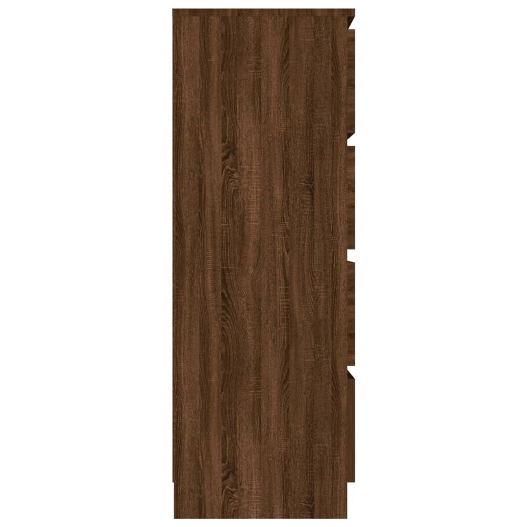 Skænk Brun Eg Look 60x35x98,5 cm Træmateriale