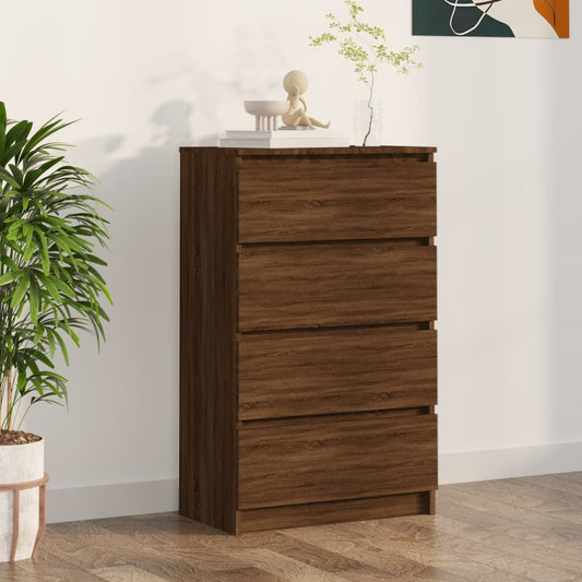 Skænk Brun Eg Look 60x35x98,5 cm Træmateriale