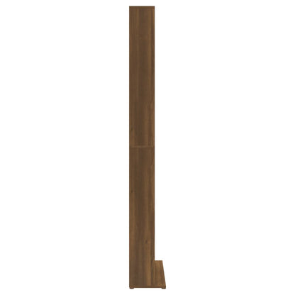 CD-hylde brunt egetræslook 102x23x177,5 cm træmateriale