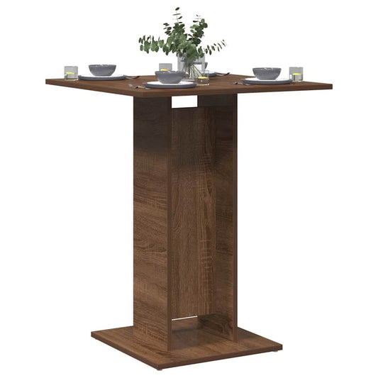 Bistrotisch Braun Eichen-Optik 60x60x75 cm Holzwerkstoff