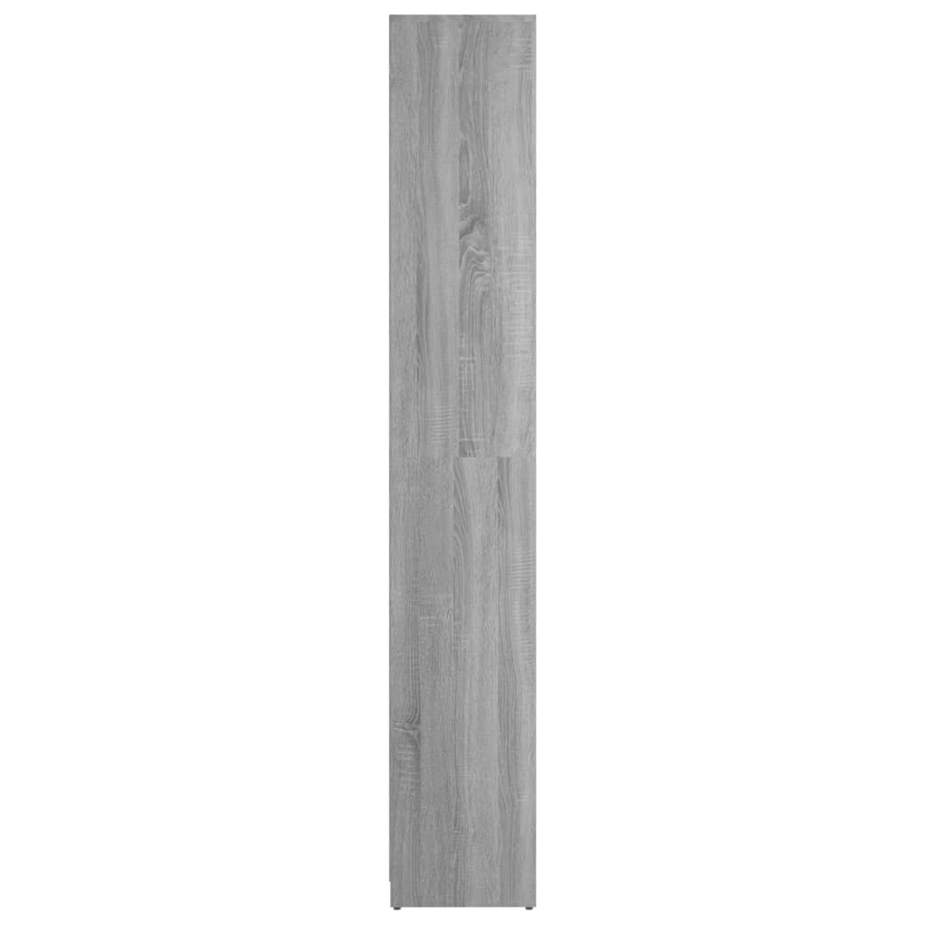 Badeværelsesskab Grå Sonoma 30x30x183,5 cm Træ Materiale