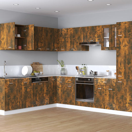 Hängeschrank Lyon Räuchereiche 60x31x60 cm Holzwerkstoff