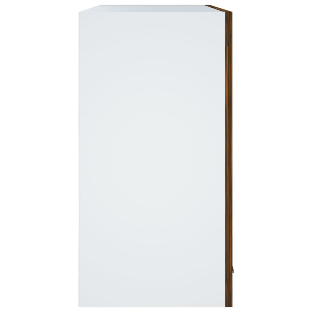 Hängeschrank Lyon Glas Räuchereiche 60x31x60 cm Holzwerkstoff