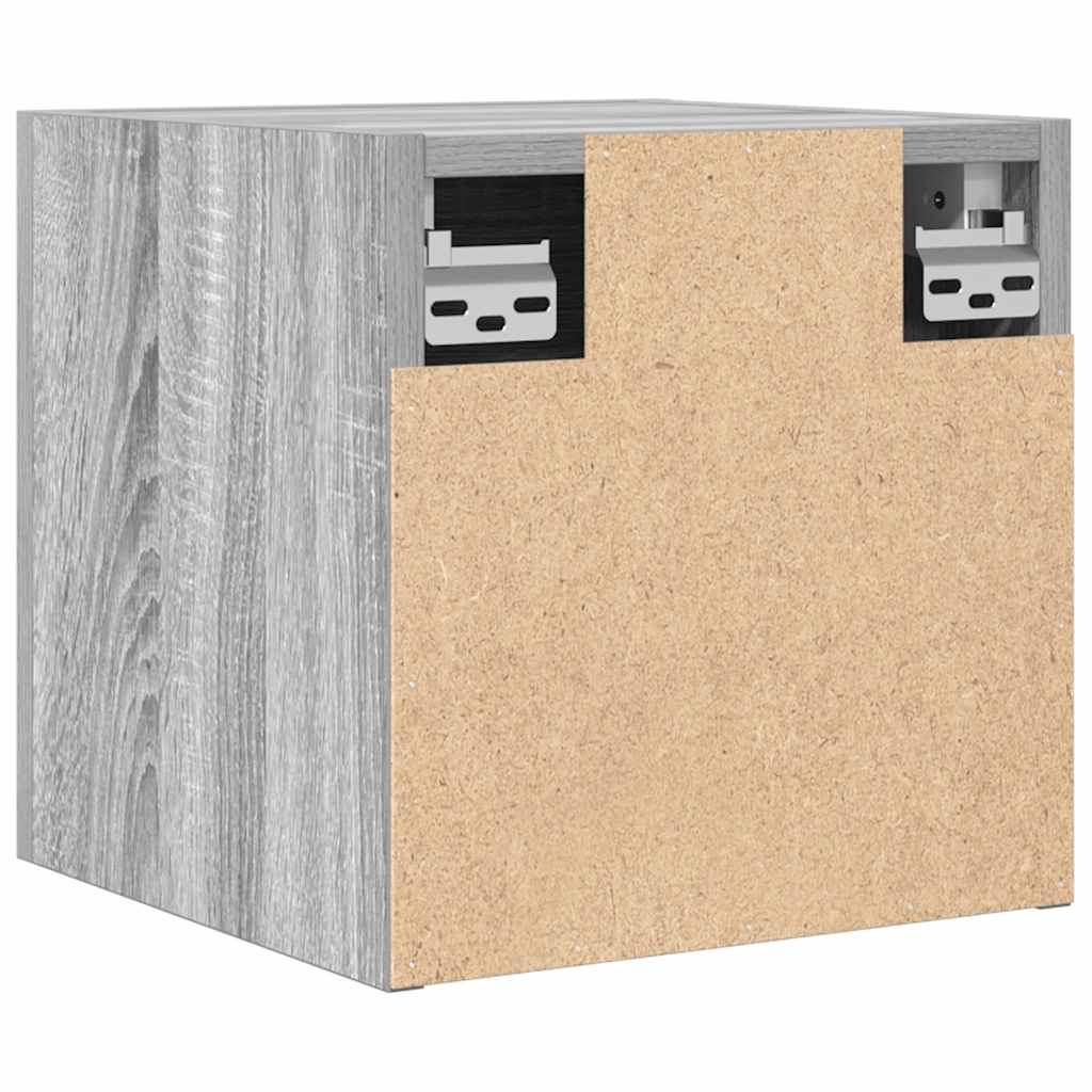 TV-Wandschränke 4 Stk. Grau Sonoma 30,5x30x30 cm