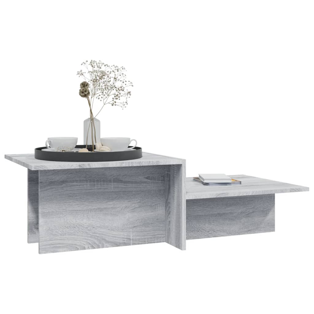 Couchtisch Grau Sonoma 111,5x50x33 cm Holzwerkstoff