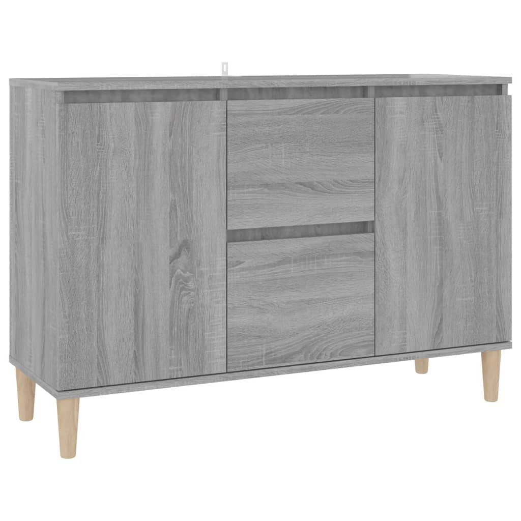 Skænk Grå Sonoma 101x35x70 cm træmateriale