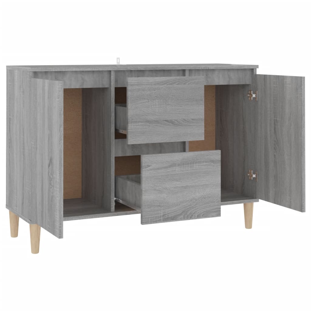 Skænk Grå Sonoma 101x35x70 cm træmateriale
