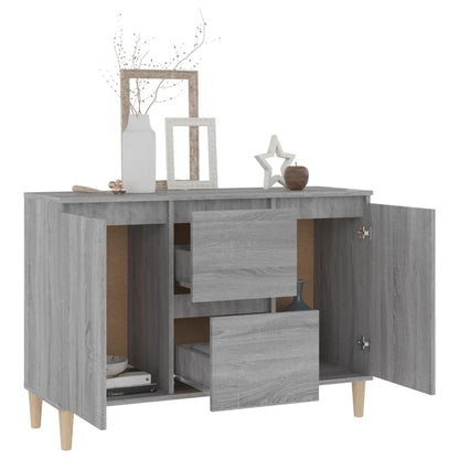 Skænk Grå Sonoma 101x35x70 cm træmateriale