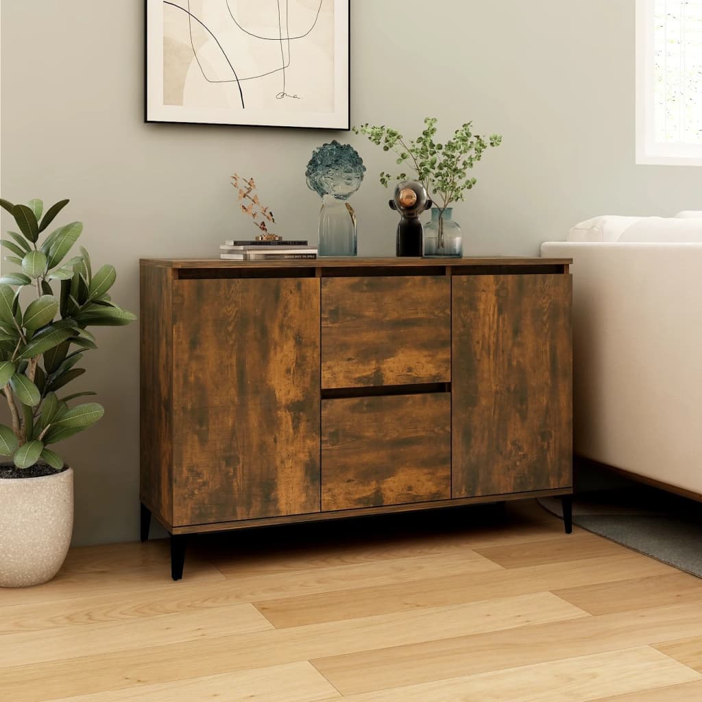 Sideboard Räuchereiche 102x35x70 cm Holzwerkstoff