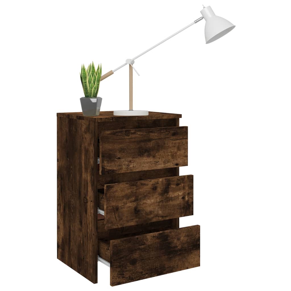 Nachttisch Räuchereiche 40x35x62,5 cm Holzwerkstoff