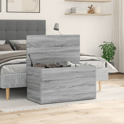 Aufbewahrungstruhe Grau Sonoma 84x42x46 cm Holzwerkstoff