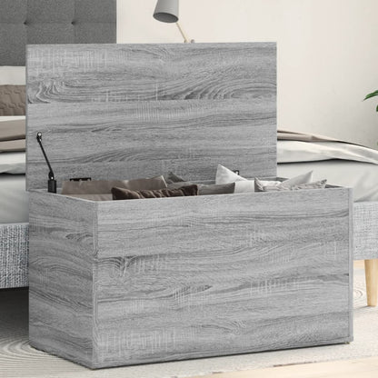 Aufbewahrungstruhe Grau Sonoma 84x42x46 cm Holzwerkstoff