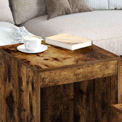 Satztische 3 Stk. Räuchereiche Holzwerkstoff