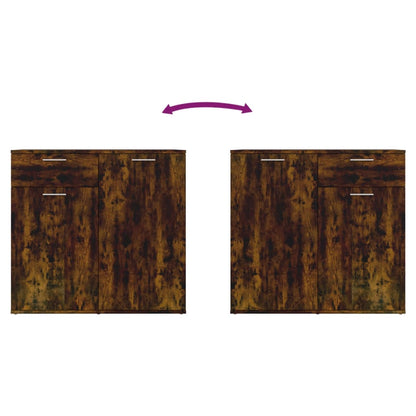 Sideboard Räuchereiche 80x36x75 cm Holzwerkstoff