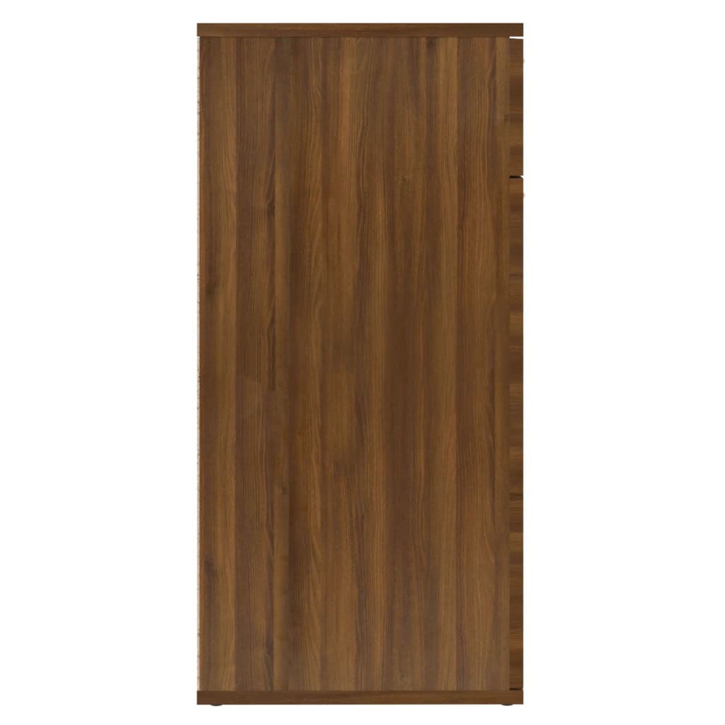Sideboard Braun Eichen-Optik 80x36x75 cm Holzwerkstoff