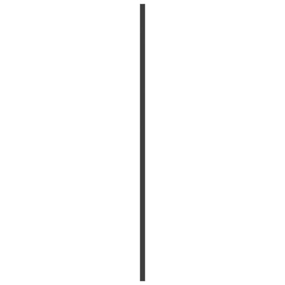 Badewannenfaltwand 3-teilig 130x130 cm ESG Schwarz