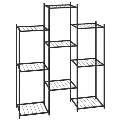 Blomsterstativ 83x25x100 cm Sort Jern