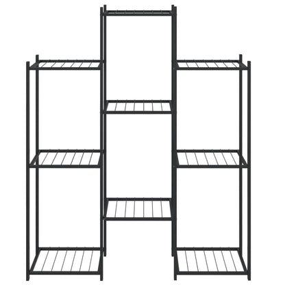 Blomsterstativ 83x25x100 cm Sort Jern