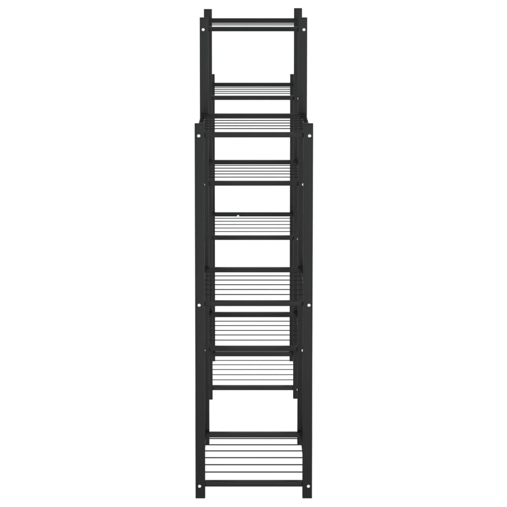 Blomsterstativ 83x25x100 cm Sort Jern