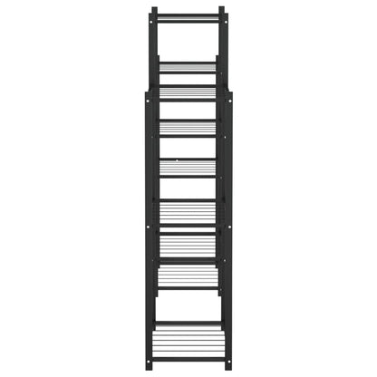 Blomsterstativ 83x25x100 cm Sort Jern