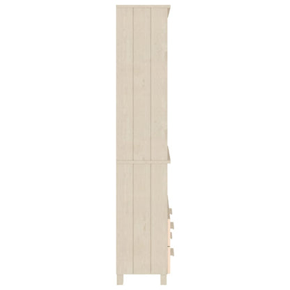Highboard HAMAR Massivholz Kiefer Honigbraun