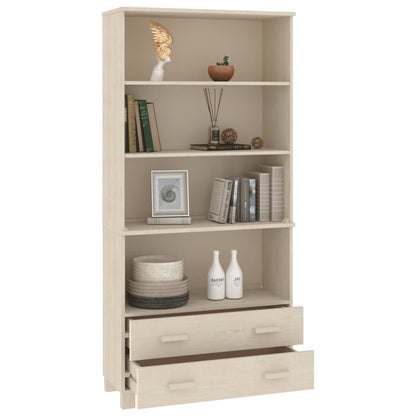 Highboard HAMAR Massivholz Kiefer Honigbraun
