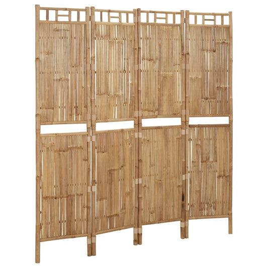 4-delt Rumdeler Bambus 160x180 cm