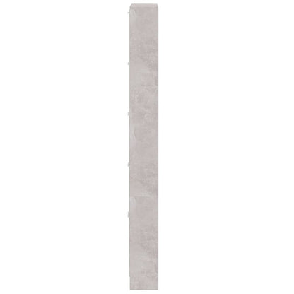 Schuhschrank Betongrau 59x17x169 cm Holzwerkstoff