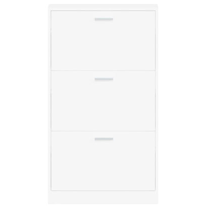 Schuhschrank Weiß 59x17x108 cm Holzwerkstoff