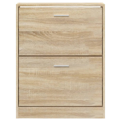 Schuhschrank Eichen-Optik 59x17x81 cm Holzwerkstoff