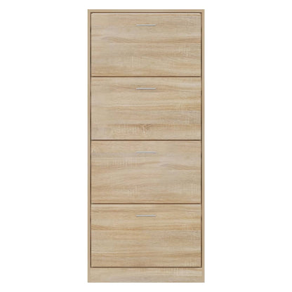 Schuhschrank Sonoma-Eiche 63x24x147 cm Holzwerkstoff