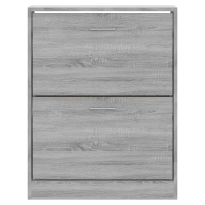 Schuhschrank Grau Sonoma 63x24x81 cm Holzwerkstoff