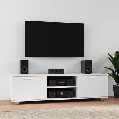 TV-skab Hvid 140x40,5x35 cm Træ Materiale