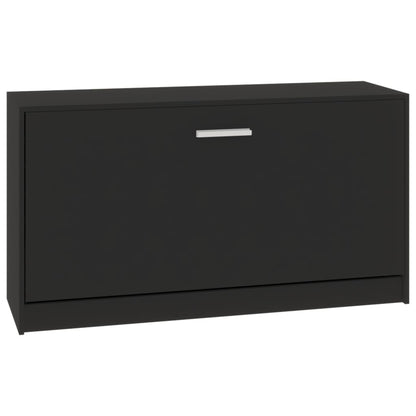 Schuhbank Schwarz 80 x 24 x 45 cm Holzwerkstoff