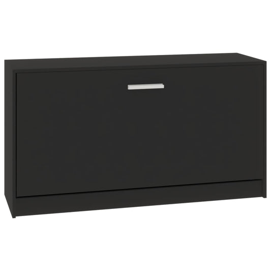 Schuhbank Schwarz 80 x 24 x 45 cm Holzwerkstoff