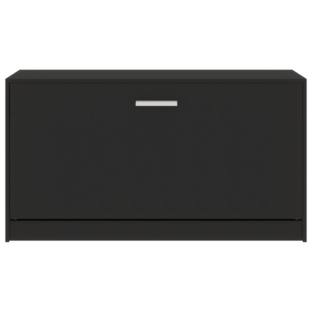 Schuhbank Schwarz 80 x 24 x 45 cm Holzwerkstoff