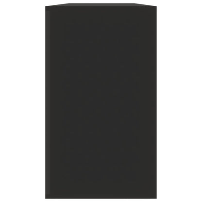 Schuhbank Schwarz 80 x 24 x 45 cm Holzwerkstoff