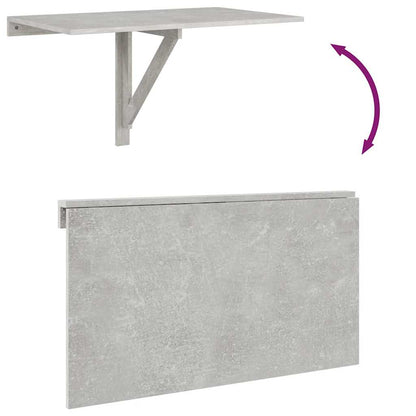 Wand-Klapptisch Betongrau 100x60x56 cm Holzwerkstoff
