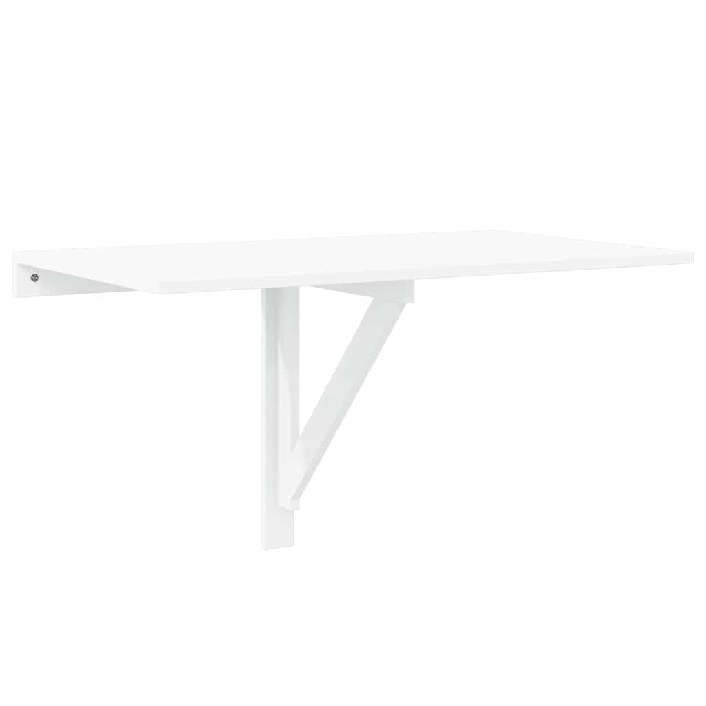 Wand-Klapptisch Hochglanz-Weiß 100x60x56 cm Holzwerkstoff
