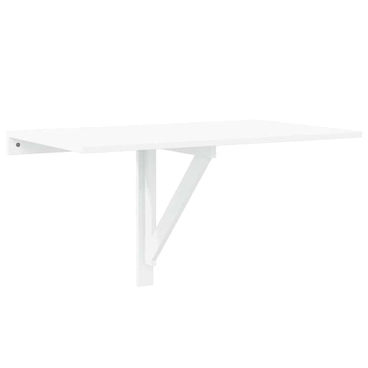 Wand-Klapptisch Hochglanz-Weiß 100x60x56 cm Holzwerkstoff