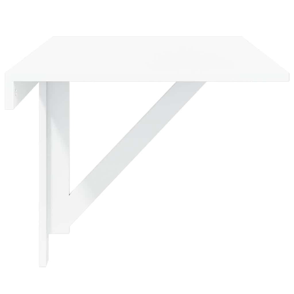 Wand-Klapptisch Hochglanz-Weiß 100x60x56 cm Holzwerkstoff