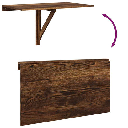 Wand-Klapptisch Räuchereiche 100x60x56 cm Holzwerkstoff