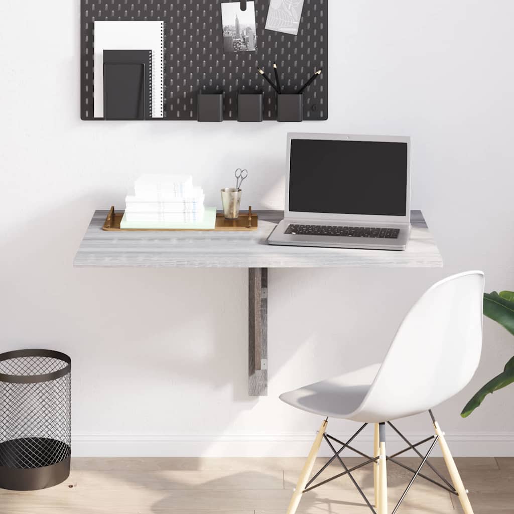 Wand-Klapptisch Grau Sonoma 100x60x56 cm Holzwerkstoff