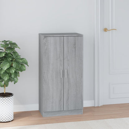 Schuhschrank Grau Sonoma 55x35x108 cm Holzwerkstoff