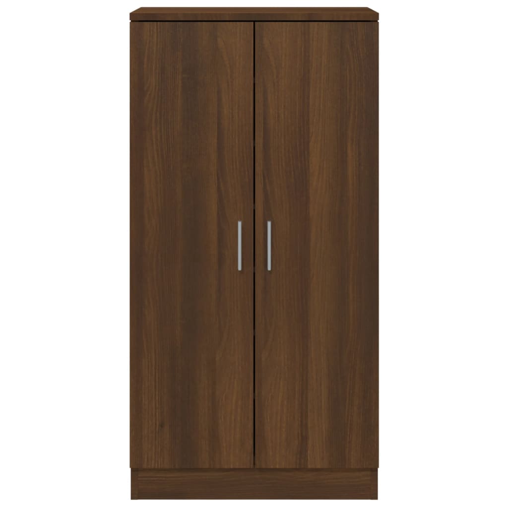 Schuhschrank Braun Eichen-Optik 55x35x108 cm Holzwerkstoff