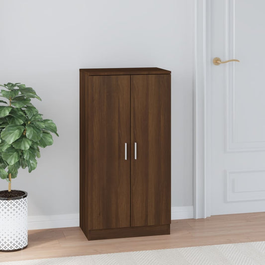 Schuhschrank Braun Eichen-Optik 55x35x108 cm Holzwerkstoff