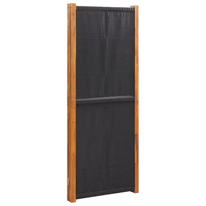 3-tlg. Raumteiler Schwarz 210x180 cm