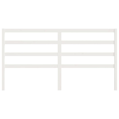Kopfteil Weiß 206x4x100 cm Massivholz Kiefer